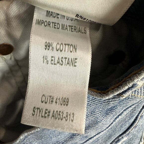 Agolde Womens Cotton Denim Button Up Cut Off Hem Parker Jean Shorts Blue 27 - Picture 9 of 11